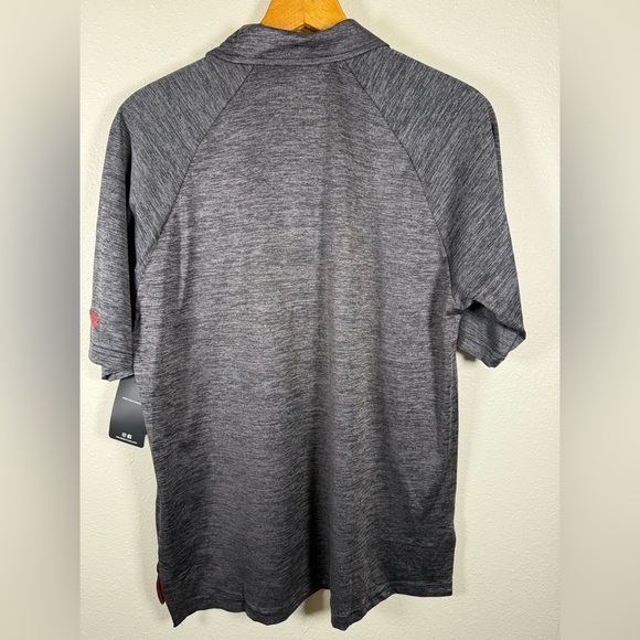 Colosseum Nebraska Cornhusker Polo Men's Size M Grey Lightweight Quick Dry - Picture 4 of 9